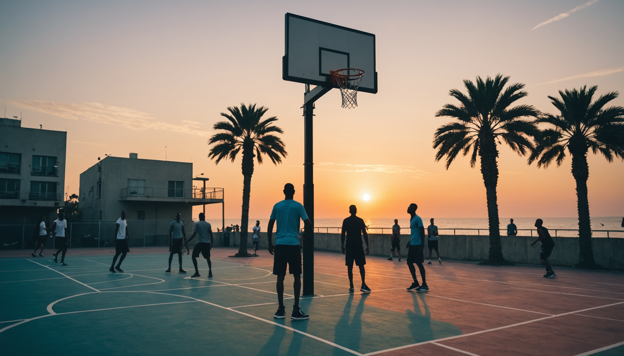 découvrez où jouer au basket après la plage avec notre sélection de terrains et d'événements pickup. rencontrez d'autres passionnés, profitez du soleil et vivez des matchs amicaux en bord de mer !