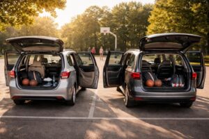 Sport et voiture : les monospaces Toyota Verso et Seat Alhambra pour vos équipements de basket