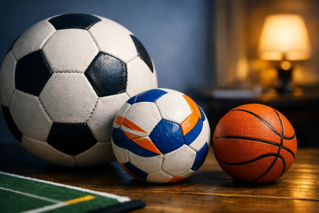 Un ballon se choisit à la taille et à la surface de jeu