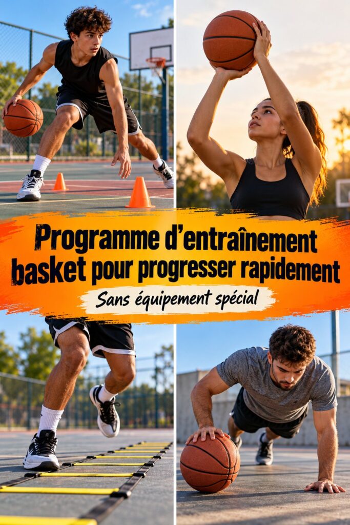 Programme d’entraînement basket pour progresser rapidement